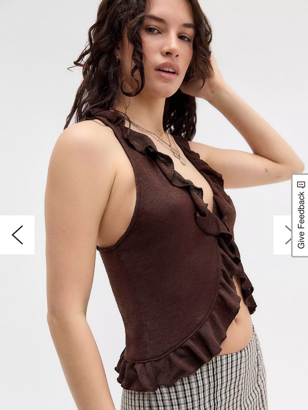 Kimchi Blue Solise Ruffle Knit Tank Top - Picture 6 of 8